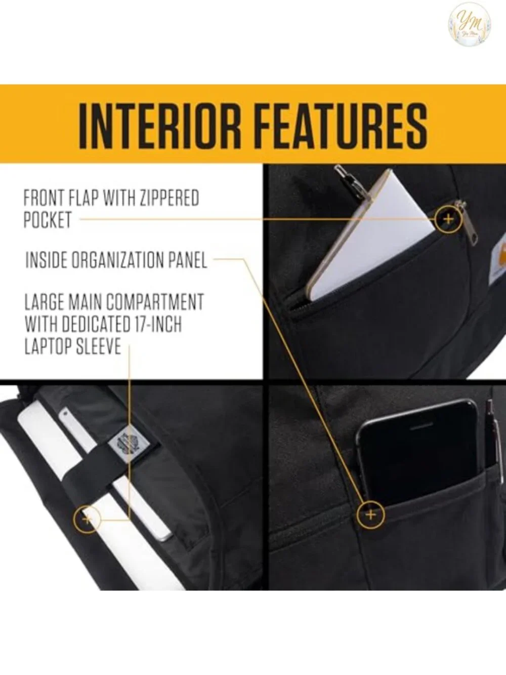 Carhartt Ripstop Messenger Bag Water-Resistant 17